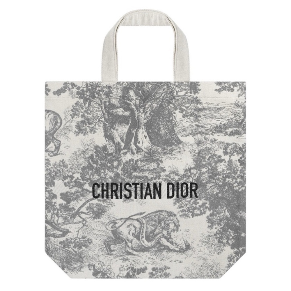 NWOT Christian Dior Tote Gray & Cream